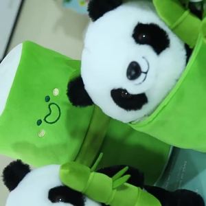 Bamboo Panda Doll Plush Toys 25cm Cute Bamboo Panda Doll Cartoon National Treasure Panda Girls Birthday Gifts Holiday Gift