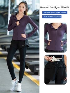 BAISILING | Women Autumn Winter Yoga Marathon Running Set Long Sleeve Quick Drying