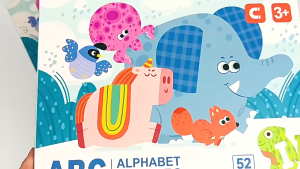 26 Capital Letters Refrigerator Stickers Cognitive Matching Puzzles Game Toddler Adsorbable Animal Letter Matching Set ABC Animal Learning Toy Educational Animal Alphabet Toy