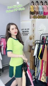 Set Đồ Bộ Nữ Mặc Nhà Quần Đùi Phối Chất Gân 5 Màu Mặc Nhà Đi Chơi Đẹp Thời Trang Giá Rẻ Nhất Sale Ngay Tại Lazada