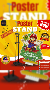 【READY STOCK】H Poster Stand Adjustable Height AD Display Stand Double-Sided - High Quality💯 H Stand