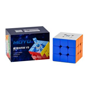 MoYu WeiLong WRM V9 3X3 Magnetic Magic Speed Cube Stickerless Professional Fidget Toys Weilong V9 Cubo Magico Puzzle