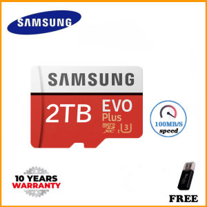 100% OriginalSAMSUNG EVO+ Micro SD 128GB 256GB 512GB 1024GB 2000GB 1TB SDHC 80mb/s Grade Class10 Memory Card C10 UHS-I TF/SD Cards Trans Flash SDXC (Free Card Reader) (Free Shipping)