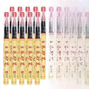 MONLEYTA | Authentic Daoist Natural Pure Vermilion Brush Pen Soft Tip Inkless Calligraphy Brush For Yellow Paper Red Script Enlightenment Tracing