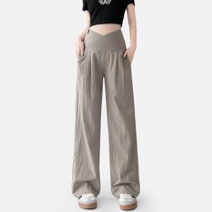 unisunny | Maternity Loose Leg Pants Non-Constricting Abdomen Support