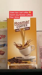 Rosmar Coffee fiber detox 10 sachet per box slimming and whitening glutatione collagen vitamin c grape seed extract