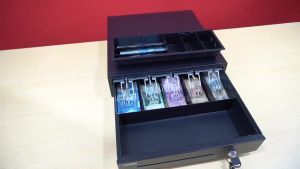 LACI UANG KASIR KASSEN K410 METAL CASH DRAWER 5BILL 8COIN