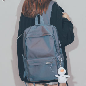 Schoolbag Womens Korean-Style Fashionable All-Matching High School and College Student Computer Backpack Original Fashionable Simple Junior High School Backpack Men