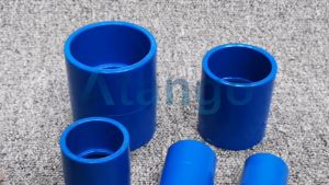 PVC Blue Coupling Water Pipeline Fittings Straight Equal Connector 1/2\" 3/4 1