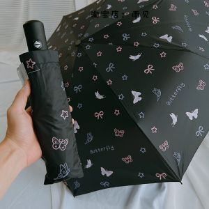 Colorized Butterfly Sun Umbrella: Dual-Use Protection & Style