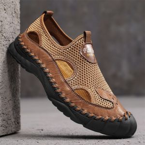 SHIYAN | Men Large Size Breathable Mesh Hole Outdoor Sandals
