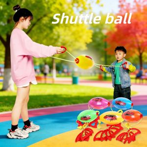 Hand Pull Elastic Shuttle Ball Arm Strength Training Outdoor Interactive Sports Game Toy Kids Adults Fun Outdoor Play Game Gifts
