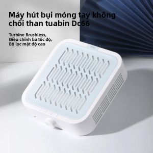 Máy Hút Bụi Móng Tay Không Chổi Than 120W Chuyên Nghiệp Màu Trắng + Xanh Có Bộ Lọc Tái Sử Dụng Dùng Cho Salon Người Mới Bắt Đầu Và Sử Dụng Tại Nhà 24V/2A