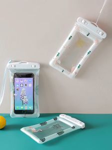 Underwater Telephone Bag Outdoor Waterproof Telephone Bag Dustproof Dirt Floating Phone Box Cartoon Transparent Phone Safety Bag