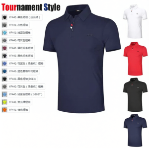PGM GOLF | Breathable Quick-Dry Collar Polo Tee for Golf Mens Clothing