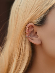 Fashionable S925 Sterling Silver Geometric Ear Cuff Clip-On Earrings for Women Elegant Simple Smooth Surface No Piercing Required