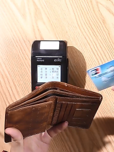Flip Card Holder Slim Pocket Wallet Multi-Function Card Holder Coin Purse Genuine Leather Mini RFID ID Credit Card Wallet for Men Women
