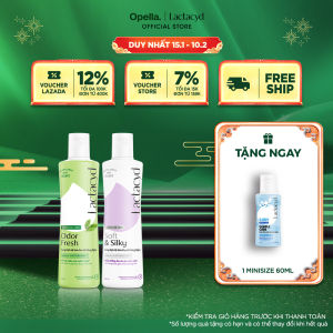 Bộ Dung Dịch Vệ Sinh Phụ Nữ Lactacyd Soft & Silky Dưỡng Ẩm 250ml + Odor Fresh Ngăn Mùi 24H 250ml