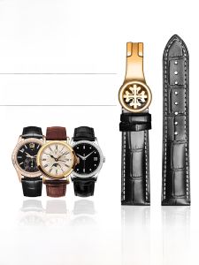 Woalmorn | Authentic Wanchen Crocodile Pattern Leather Watchband Original Lantern Snowflake Buckle Medium Thickness Matte Finish For Patek Philippe