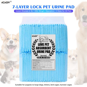 Pet urine pad disposable absorbent pad non-woven fabric + absorbent resin super absorbent 4 sizes pet hygiene products