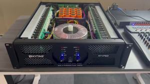 KYTAS Pure Copper Power Amplifier 2000W x 2 Channels 123V Voltage 8 Ohms Suitable for Outdoor and Indoor Use