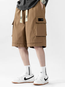 Extra Large Size Workwear Five-Quarter Pants Mens Summer Ice Silk Loose Casual Shorts Trendy plus Size Comfortable Lightweight