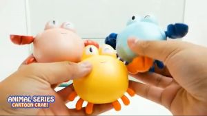 Daebak Mainan Mandi Bayi Kepiting Crab Berenang Lucu