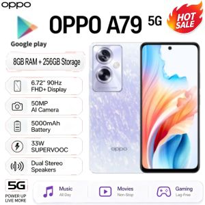 OPPO | 2026 new OPPO A79 5G Mobile Phone 8GB+256GB Dimensity 6020 50MP AI Camera 90Hz FHD+ Screen Stereo Speakers 33W SUPERVOOC