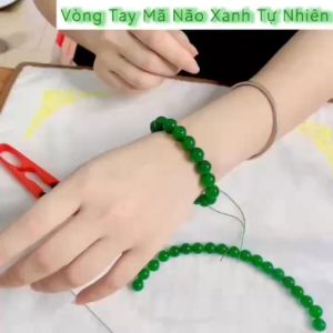 Vòng tay đá mã não xanh lá cho mệnh Hỏa mệnh Mộc Vạn An Group trang sức phong thủy mang đến may mắn bình antài lộc