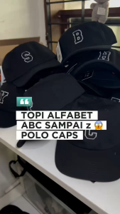 RCKLS. Polo Cap Alfabet (G) | Topi Denim Pria