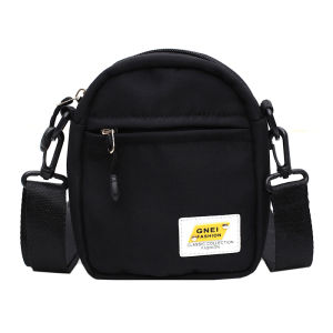 Crosstraining Canvas Phone Bag Womens Compact Change Purse Lightweight Summer Vertical Zipper Pocket Youth Style Korean