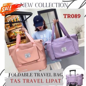 TAS TRAVEL JUMBO LIPAT GYM OLAHRAGA BAJU PAKAIAN FOLDABLE JINJING IMPORT MURAH DUFFLE TREVEL BAG - TR089