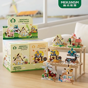 Windmill Little House Building Blocks DIY Micro Brick Kid Toys Birthday Gift