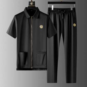 YEBO | Big Size Leisure Sport Set Mens Collared Short Sleeve And Pants