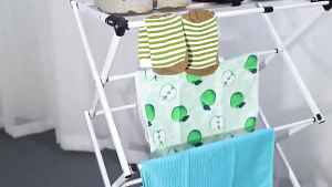 3-Tier Foldable Metal Clothes Drying Rack carbon steel Indoor Laundry Air Drying Collapsible Towel and Clothing Dryer