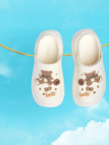 Josiny | Thick Sole Hole Shoes One-step Slip-on Casual Sporty Low Heel Sandals