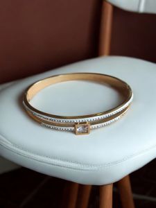 Gelang Tangan Wanita Bangle Titanium Jewelry C11 Anti KaratAnti LunturAnti Alergi! Cocok Untuk Dipakai Sehari hari