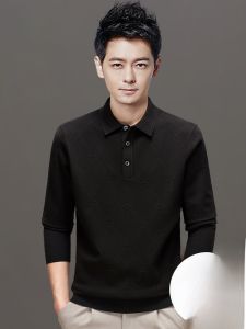 ROMON | Loose Fit Knitted Wool Jacket For Men Romon Brand Casual Business Style Long Sleeve Crew Neck Pullover Autumn Winter Fashion