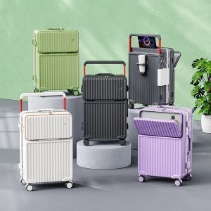 MLZH | Wide Handle Front Opening Luggage 20 Inch