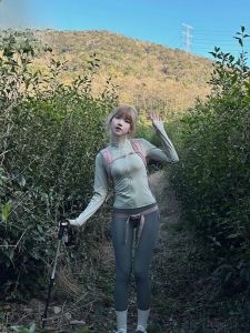 เสื้อคลุมโยคะออกกำลังกายแบบเข้ารูปสำหรับผู้หญิง ทรงสลิมฟิต ดูดซับเหงื่อ ป้องกันแสงแดด ฤดูใบไม้ผลิและฤดูใบไม้ร่วง สำหรับการเดินป่าและเดินเท้า