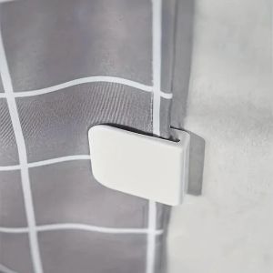2/6/12Pcs Shower Curtain Clips Curtain Edge Retainers Curtain Holders Wind Fixed Hook Shower Curtain Clamp Bathroom Accessories