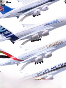 20cm Alloy Simulation Airplane Model with Wheels Xiamen A380 Plane Model Collectible Item for 14+ Years Old Boys And Girls