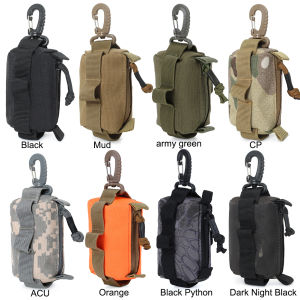 กระเป๋าพวงกุญแจกระเป๋ากระเป๋าซิบสำหรับใส่เหรียญปืนไรเฟิล ขนาดกะทัดรัดสำหรับ ผู้ชาย ผู้หญิง การดินทรี การดินป่า การตกปลา การยาน