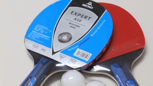 racket A10 double-sided beginner training two racket three ball table tennis racket set