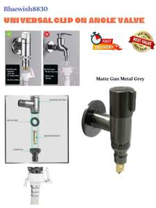 Universal Clip On Washing Machine Faucet Valve Automatic Water Stop Valve For Laundry Bathroom Angle Valve