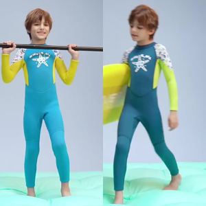 2.5mm Neoprene Thermal  Swimsuit for boys girls Wetsuit kids Long Sleeve
