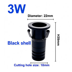 Màu Đen/Trắng/Vàng Mini Đèn Led mắt trâu 3W 25Mm 110v22 0V trưng bày trang sức Trần Lõm Tủ đèn rọi xa