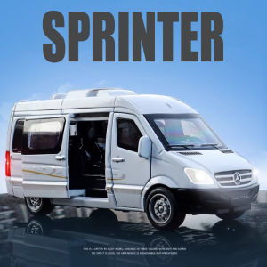 1:32 Scale Sprinter GLS580 Model Toy Car Alloy Diecast Doors Opened Sound Light Pull Back Models Computer Desktop Ornaments