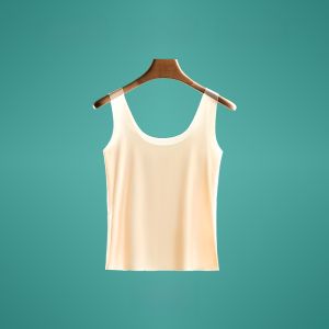 miiow | Ultra-Thin Strap Vest Women Summer Ice Silk Low Neck Chest Coverage Base Layer Prevent Exposure Inner Wear Tube Top