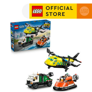 LEGO City 60505 Airplane Service Truck & Hovercraft Remix (990 Pieces)